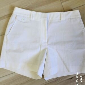 White House Black Market White 5" shorts